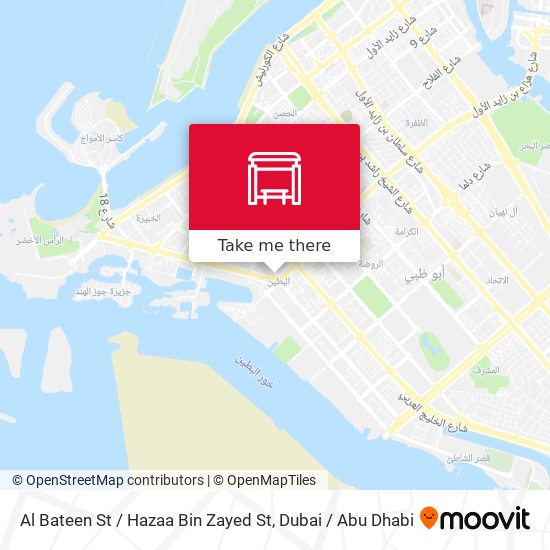 Al Bateen St / Hazaa Bin Zayed St map