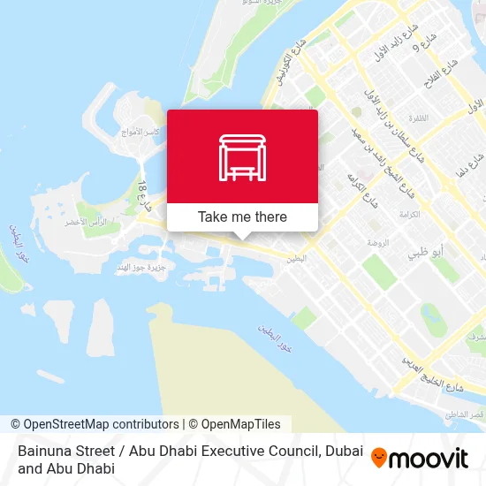 Bainuna Street / Abu Dhabi Executive Council map