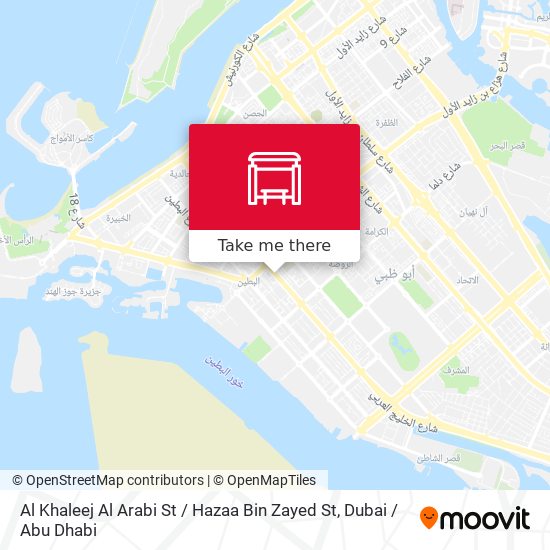 Al Khaleej Al Arabi St / Hazaa Bin Zayed St map