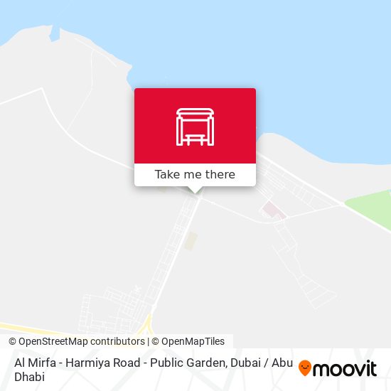 Al Mirfa - Harmiya Road - Public Garden map