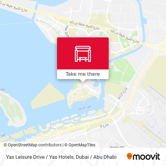 Yas Leisure Drive / Yas Hotels map