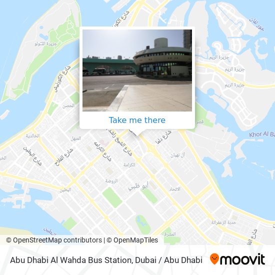 Abu Dhabi Al Wahda Bus Station map