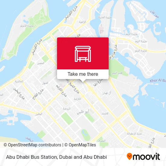 Abu Dhabi Bus Station map