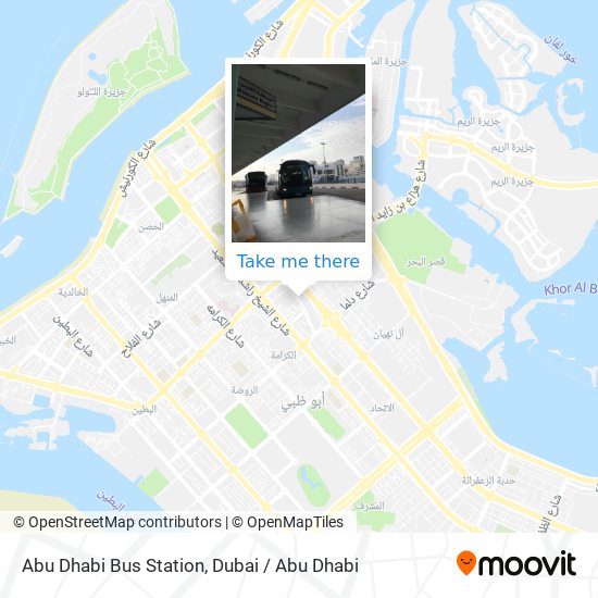 Abu Dhabi Bus Station map