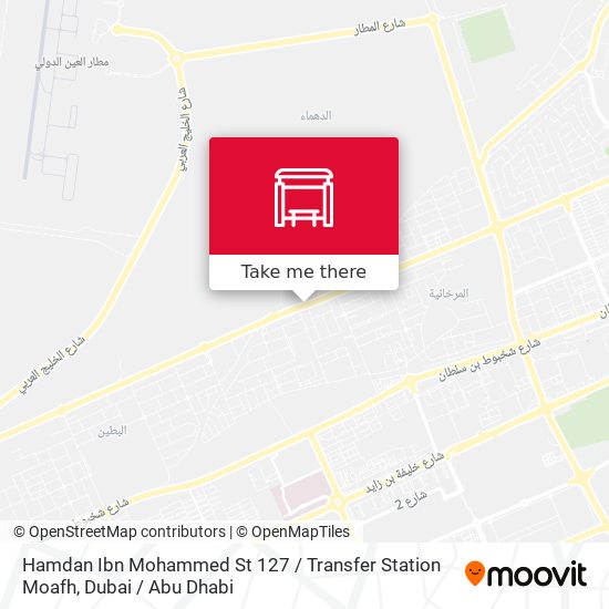 Hamdan Ibn Mohammed St 127 / Transfer Station Moafh map