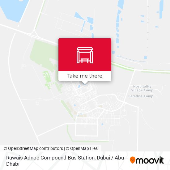 Ruwais Adnoc Compound Bus Station map