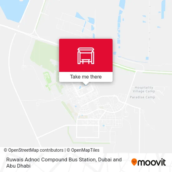 Ruwais Adnoc Compound Bus Station map