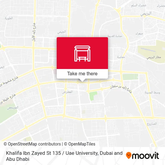 Khalifa Ibn Zayed St 135 / Uae University map