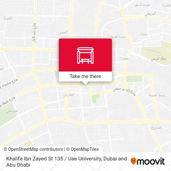 Khalifa Ibn Zayed St 135 / Uae University map