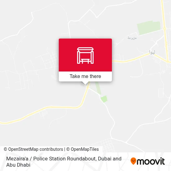 Mezaira'a / Police Station Roundabout map