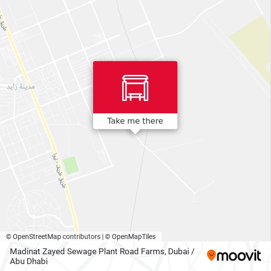 Madinat Zayed Sewage Plant Road Farms map