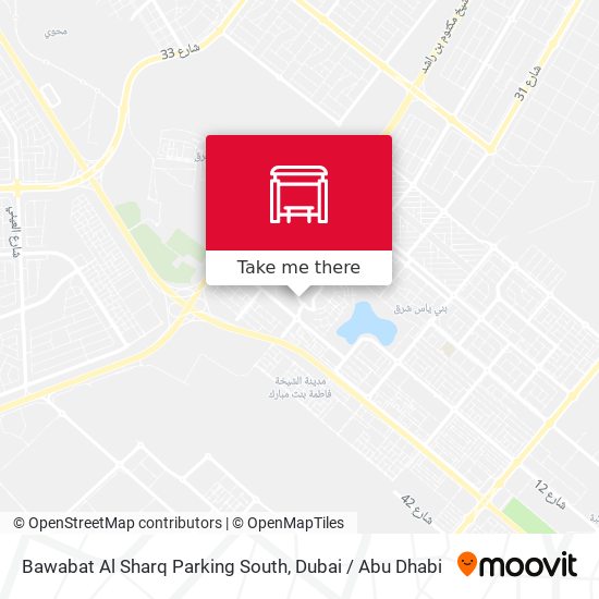 Bawabat Al Sharq Parking South map