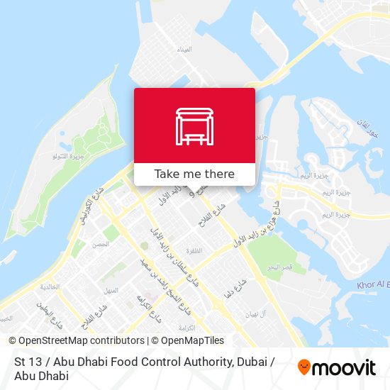 St 13 / Abu Dhabi Food Control Authority map
