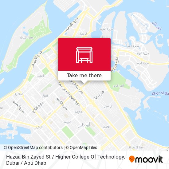 Hazaa Bin Zayed St / Higher College Of Technology map