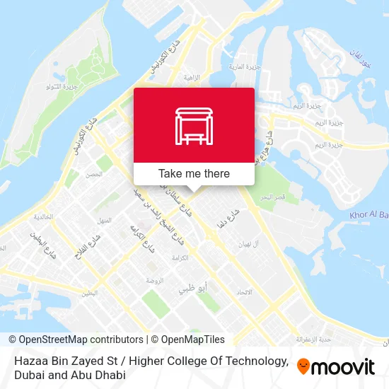 Hazaa Bin Zayed St / Higher College Of Technology map