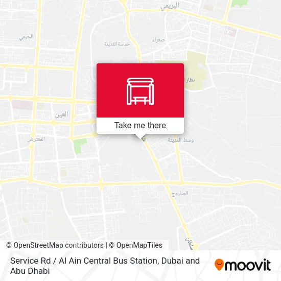 Service Rd  / Al Ain Central Bus Station map