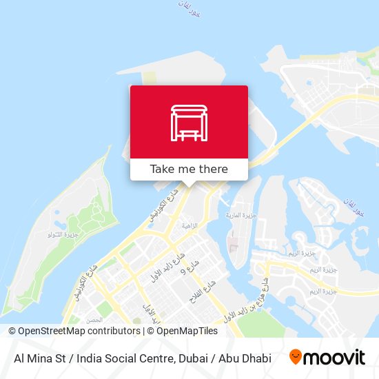 Al Mina St / India Social Centre map