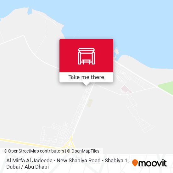 Al Mirfa Al Jadeeda - New Shabiya Road -  Shabiya 1 map