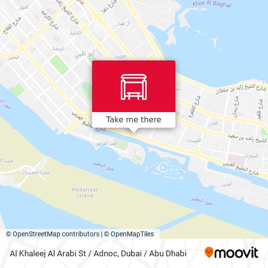 Al Khaleej Al Arabi St / Adnoc map