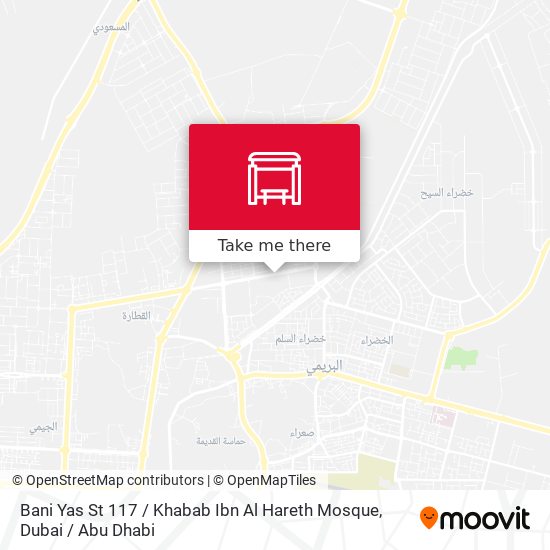 Bani Yas St 117 / Khabab Ibn Al Hareth Mosque map