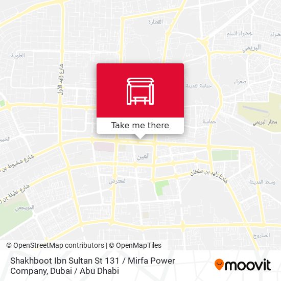 Shakhboot Ibn Sultan St 131 / Mirfa Power Company map