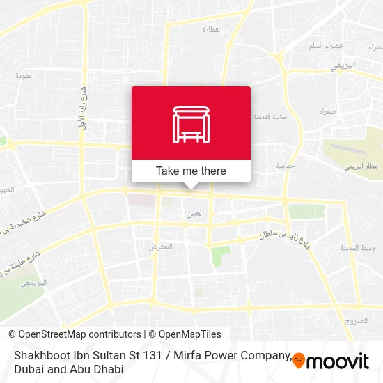 Shakhboot Ibn Sultan St 131 / Mirfa Power Company map