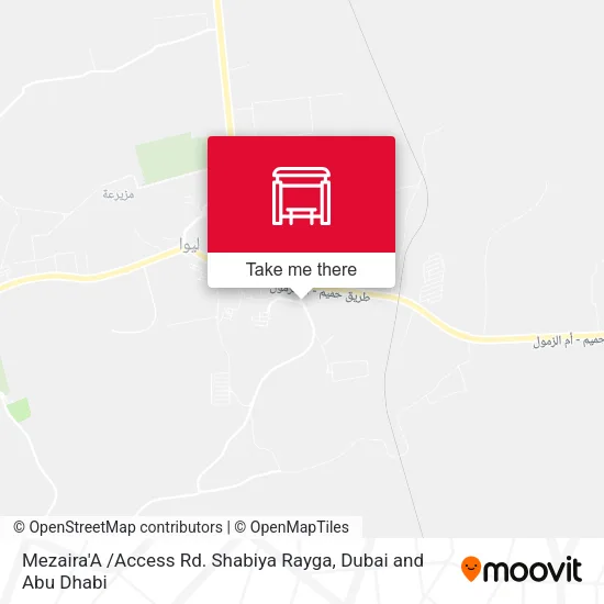 Mezaira'A /Access Rd. Shabiya Rayga map
