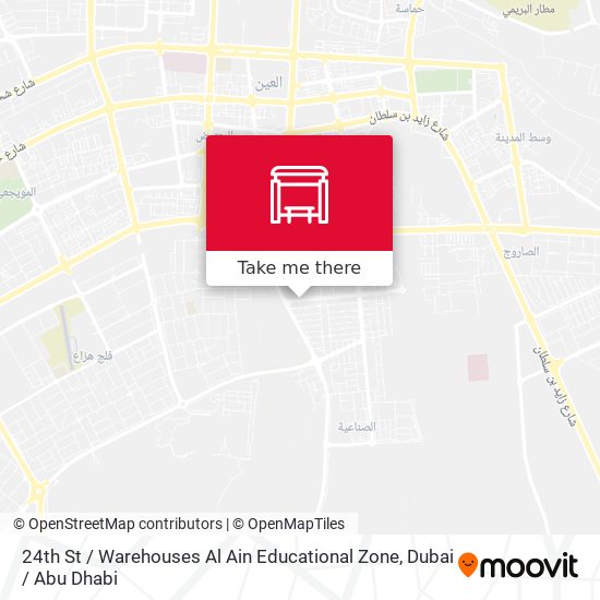 24th St   / Warehouses Al Ain Educational Zone map