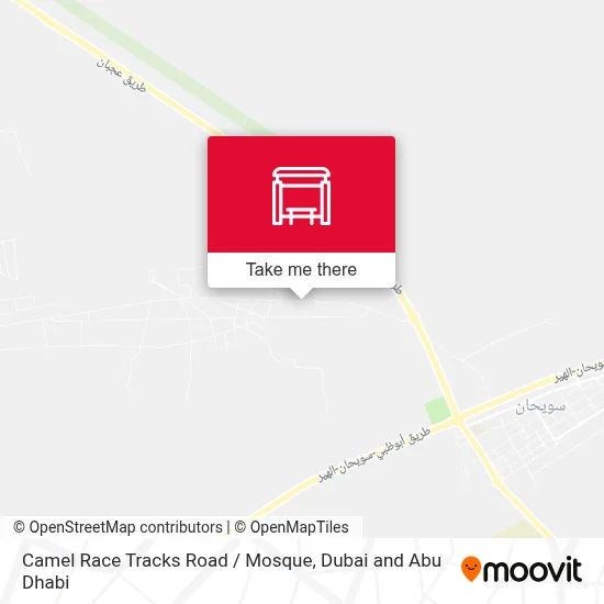 Camel Race Tracks Road / Mosque map