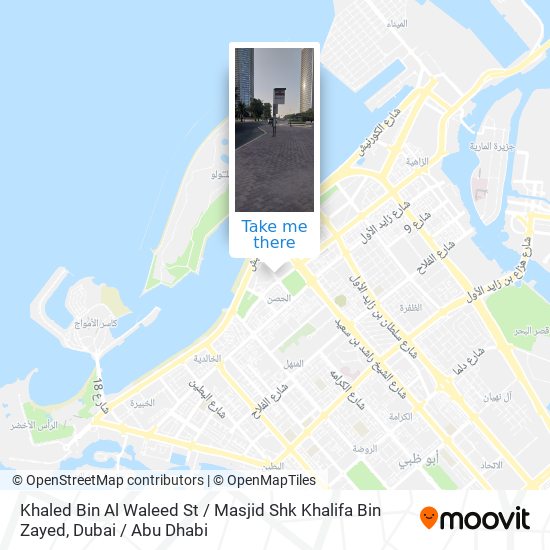 Khaled Bin Al Waleed St / Masjid Shk Khalifa Bin Zayed map