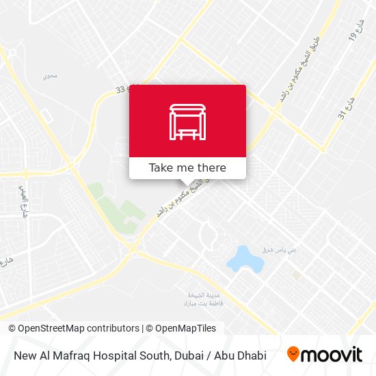 New Al Mafraq Hospital South map