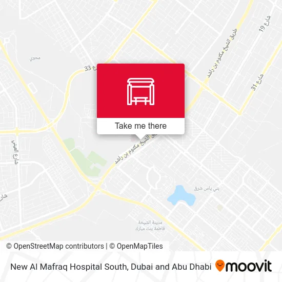 New Al Mafraq Hospital South map
