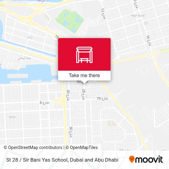 St 28 / Sir Bani Yas School map