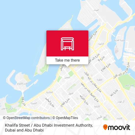 Khalifa St / Abu Dhabi Investment Authority map