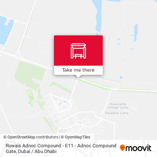 Ruwais Adnoc Compound - E11 - Adnoc Compound Gate map