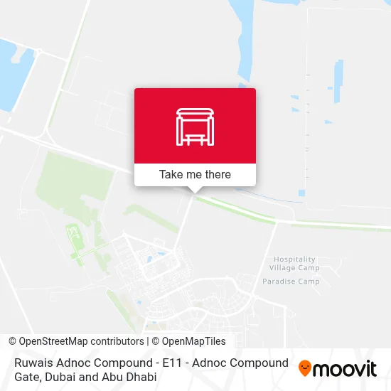 Ruwais Adnoc Compound - E11 - Adnoc Compound Gate map
