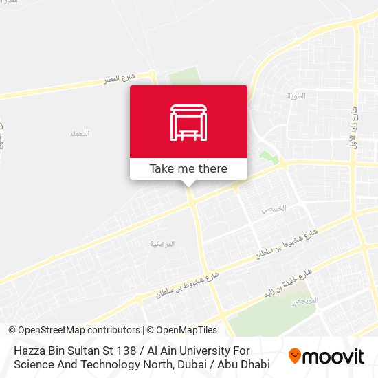 Hazza Bin Sultan St 138 / Al Ain University For Science And Technology North map