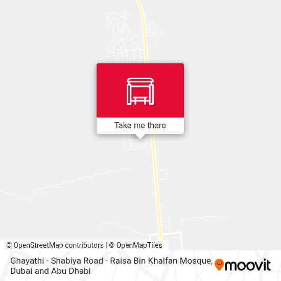 Ghayathi - Shabiya Road - Raisa Bin Khalfan Mosque map