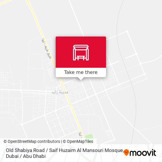 Old Shabiya Road / Saif Huzaim Al Mansouri Mosque map