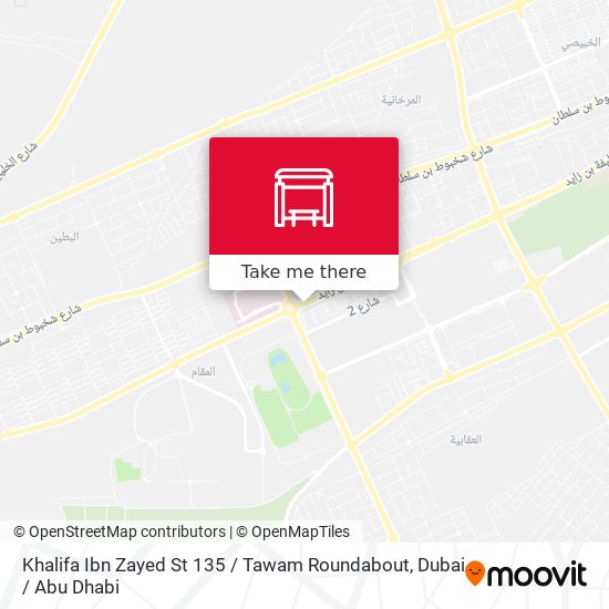 Khalifa Ibn Zayed St 135 / Tawam Roundabout map