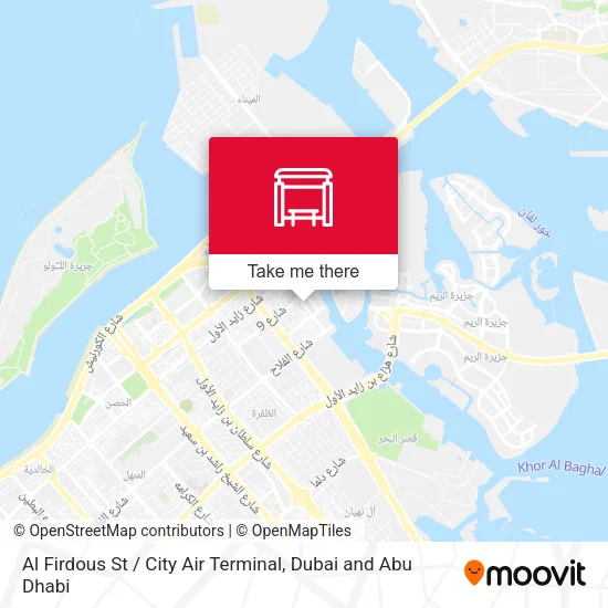 Al Firdous St / City Air Terminal map