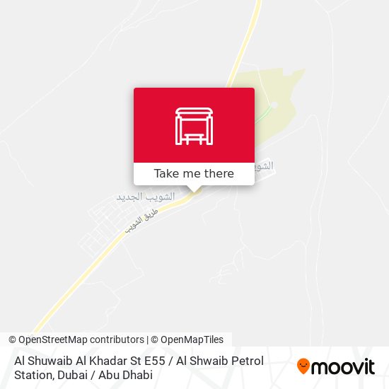 Al Shuwaib Al Khadar St E55  / Al Shwaib Petrol Station map