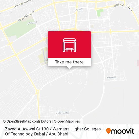 Zayed Al Awwal St 130 / Weman's Higher Colleges Of Technology map