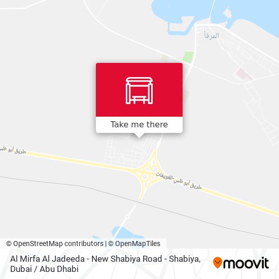 Al Mirfa Al Jadeeda - New Shabiya Road -  Shabiya map