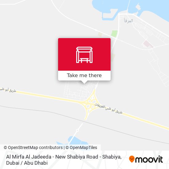 Al Mirfa Al Jadeeda - New Shabiya Road -  Shabiya map