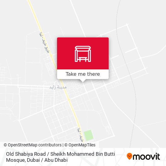Old Shabiya Road / Sheikh Mohammed Bin Butti Mosque map