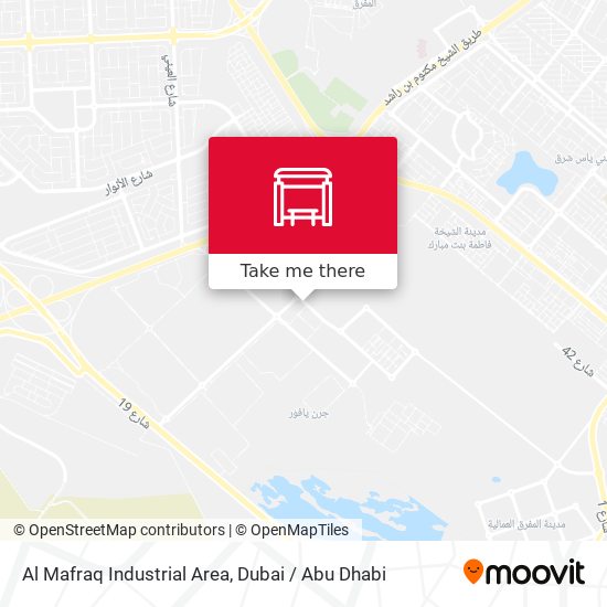 Al Mafraq Industrial Area map
