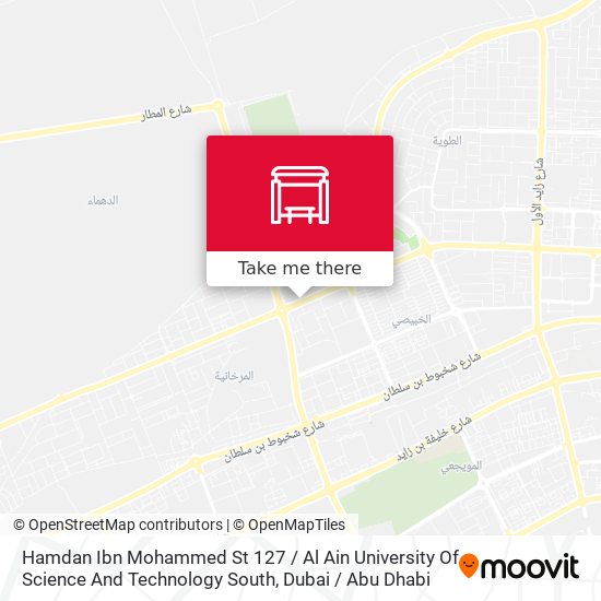 Hamdan Ibn Mohammed St 127 / Al Ain University Of Science And Technology South map