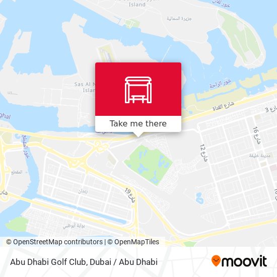 Abu Dhabi Golf Club map