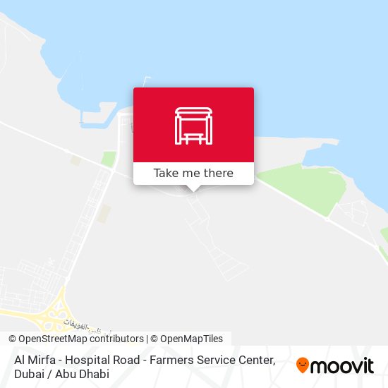 Al Mirfa - Hospital Road - Farmers Service Center map